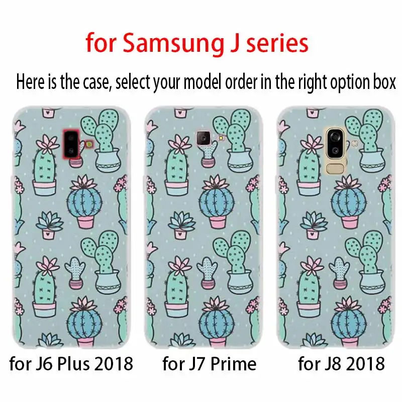 Чехол для телефона Samsung Galaxy J6 J8 J3 J5 J7 J4 Plus 2018 2016 2017 EU Prime Pro Ace Роскошные растения