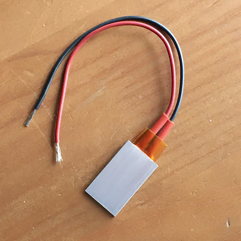 12V 220C постоянная температура керамический алюминиевый нагреватель PTC нагреватель с оболочкой 35*21 мм