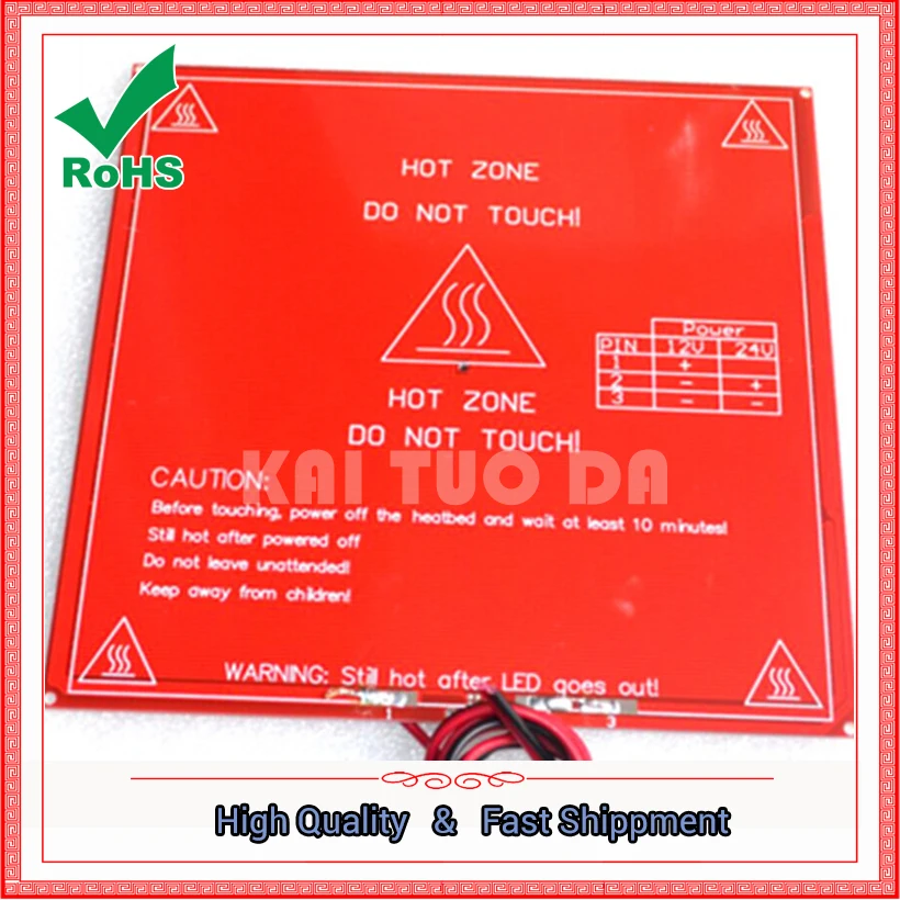 3D-принтер Reprap с подогреваемой платформой печатная плата двойного напряжения MK2b