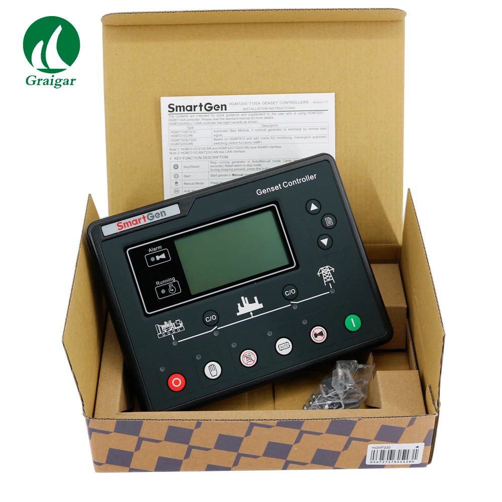 

New SmartGen HGM7220 Genset Controller Generator Controller Panel