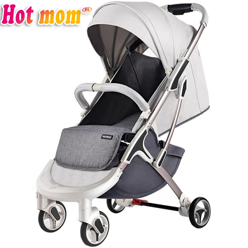 Горячая Mom-M19 коляска с высоким пейзажем может сидеть или складываться детская коляска светильник коляска может взять самолет Россия