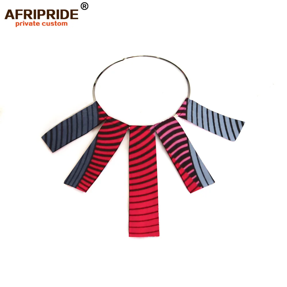 Женское тканевое колье с принтом AFRIPRIDE matal ring and batik модное хлопковое чокер для