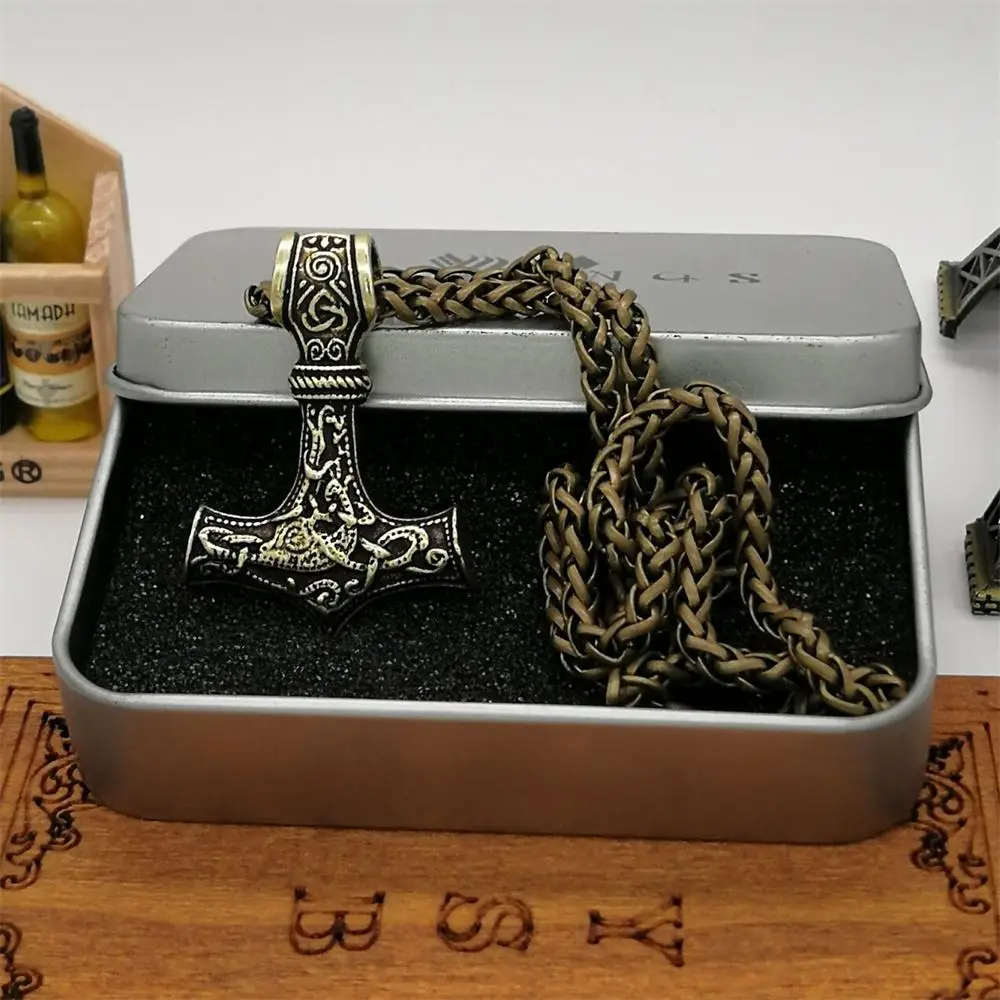 Thor's hammer Norse языческая подвеска в винтажном стиле Гламурные ювелирные изделия