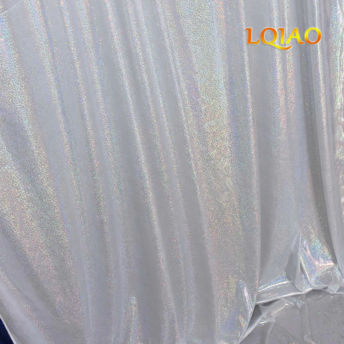 LQIAO 5x6ft Лазерная Серебряная голографическая ткань фон блестящие занавески фотобудка фото фон реквизит фон макияж