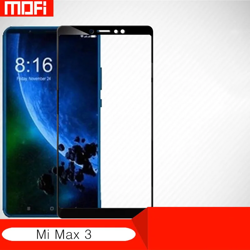 Закаленное стекло Mimax3 для Xiaomi Mi Max 3 защита экрана 9H 2.5D Arc с полным покрытием