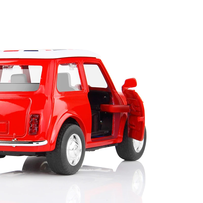 Модель автомобиля Dodoelephant с откидной спинкой в игрушечном автомобиле классическая модель красного автомобиля 1/36 масштаб мини модель автомобиля коллекция W/звуковой светильник
