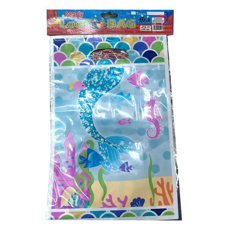 1 шт. Розовый Единорог тема вечерние Подарочный пакет украшения Пластик