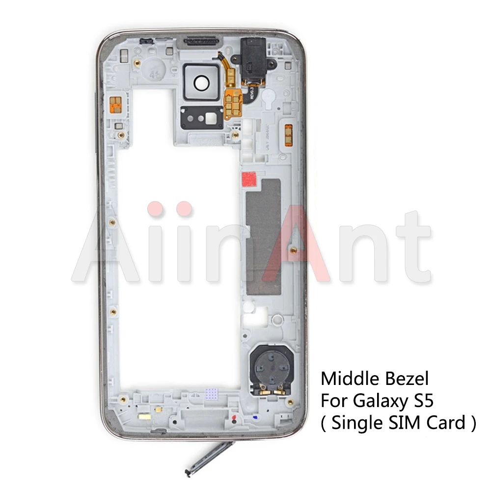ЖК-экран держатель средняя рамка Передняя рамка для samsung Galaxy S5 G900 G900H G900F G900P G900T корпус телефона