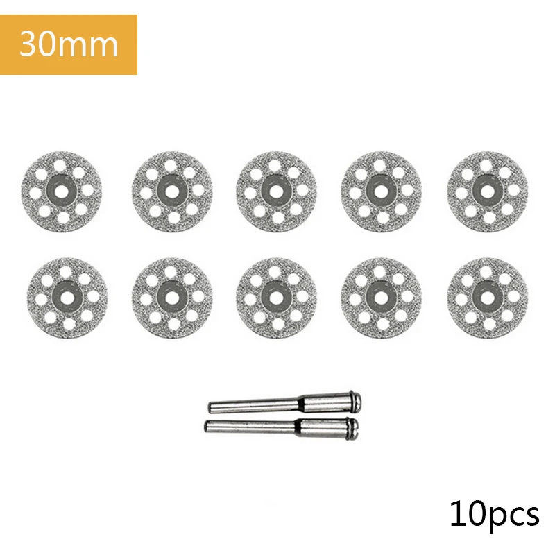 30mm Urijk 5/10 шт./набор абразивных инструментов для алмазного шлифовального круга, резец, Круглый шлифовальный станок, точилка для камня, Угловое режущее колесо, ротарный инструмент - Цвет: 30mm