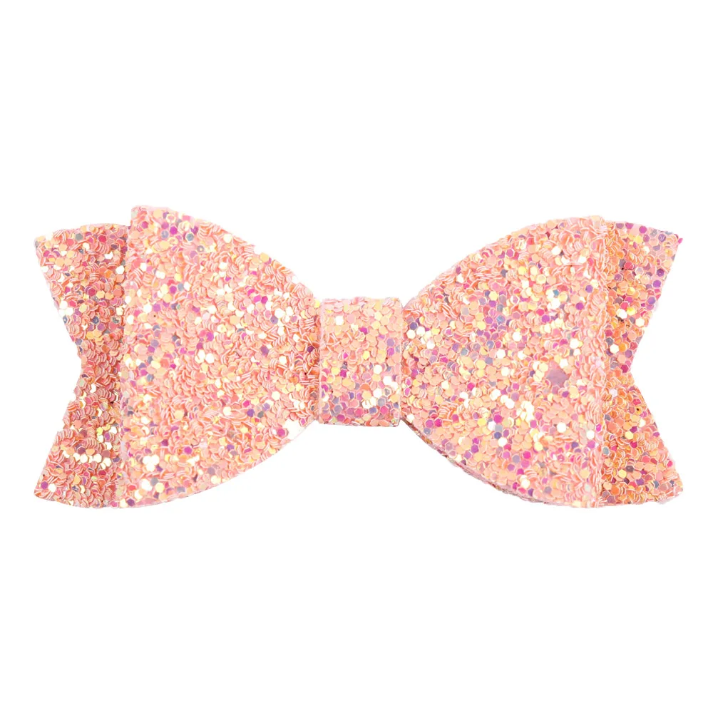 Детские блестящие банты для волос 3 шт./лот бутиковые заколки вечеринки девочек