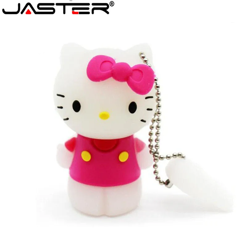 JASTER hello kitty Usb флеш-накопитель 64 ГБ флеш-накопитель 32 Гб Флешка 4 ГБ 8 ГБ 16 ГБ 32 ГБ 64 ГБ U Диск флеш-карта kitty карта памяти подарок