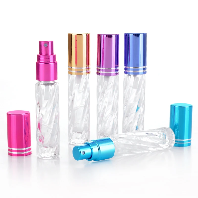 4 мл мини высокое качество портативный стеклянный флакон духов с алюминиевым