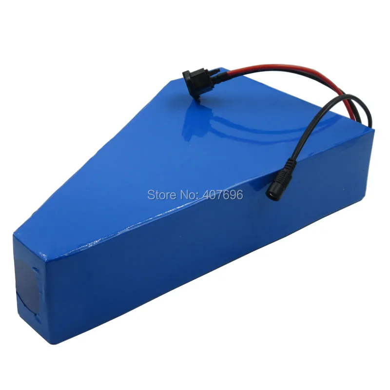 2000W 52V 23AH, фара для электровелосипеда в батарея 51,8 V 23.4AH литий Треугольники использования батареи 2600 мАч 18650 Сотовый 50A BMS с 2A Зарядное устройство