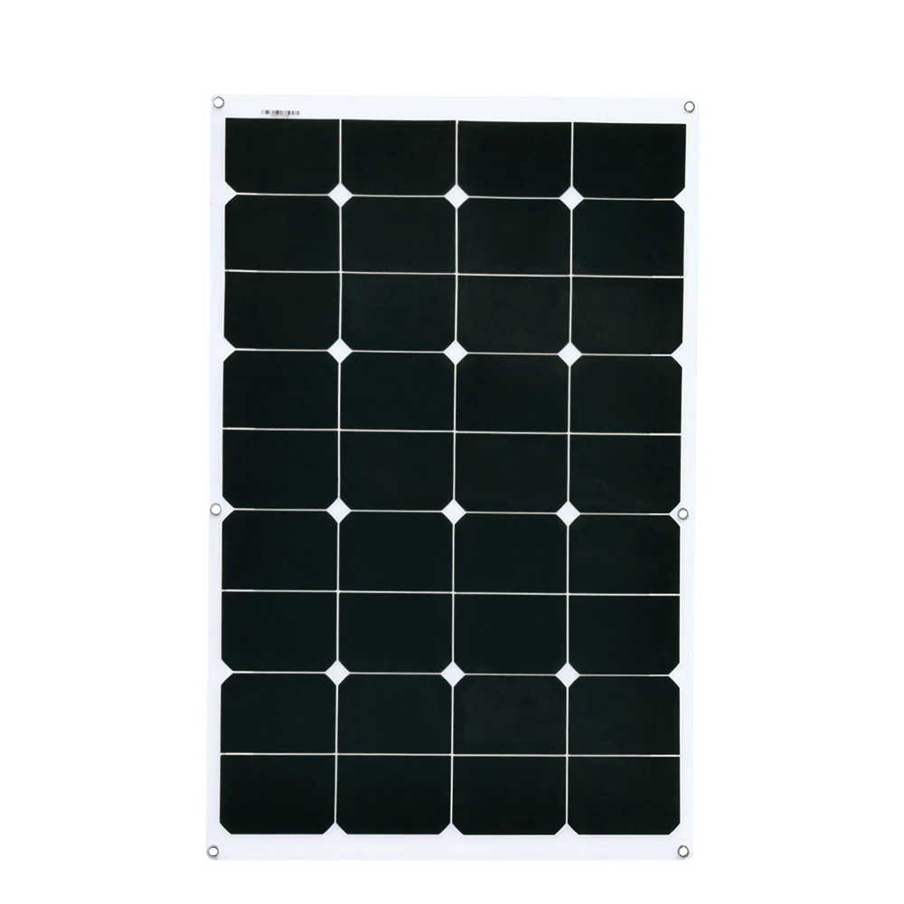 Murah Xinpuguang 75W 20V Surya Dengan Panel Surya Fleksibel Sel Placa SOLAR Di Sisi Belakang Untuk 12V Mobil RV Perahu Yacht Baterai Charger Painel Solar