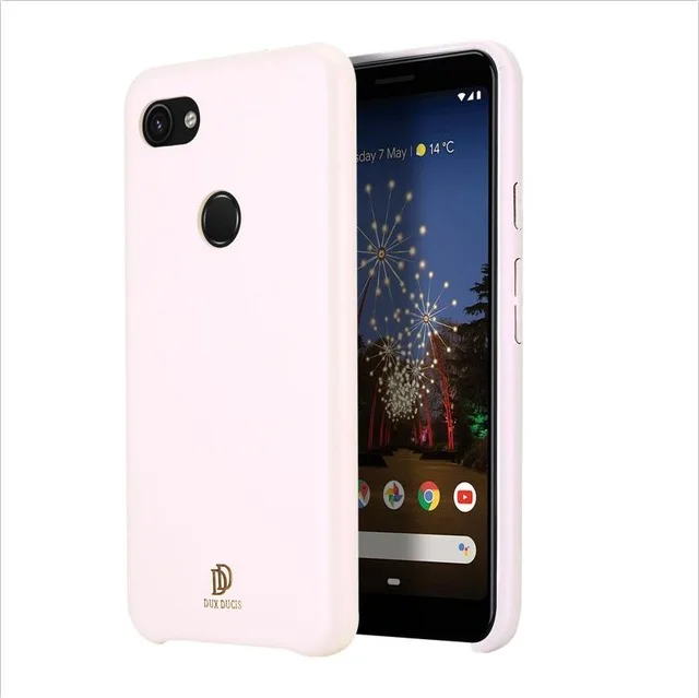 Для Google Pixel 3a чехол жидкий силиконовый чехол для телефона TPU противоударный чехол для Google Pixel 3a XL задняя крышка - Цвет: Розовый