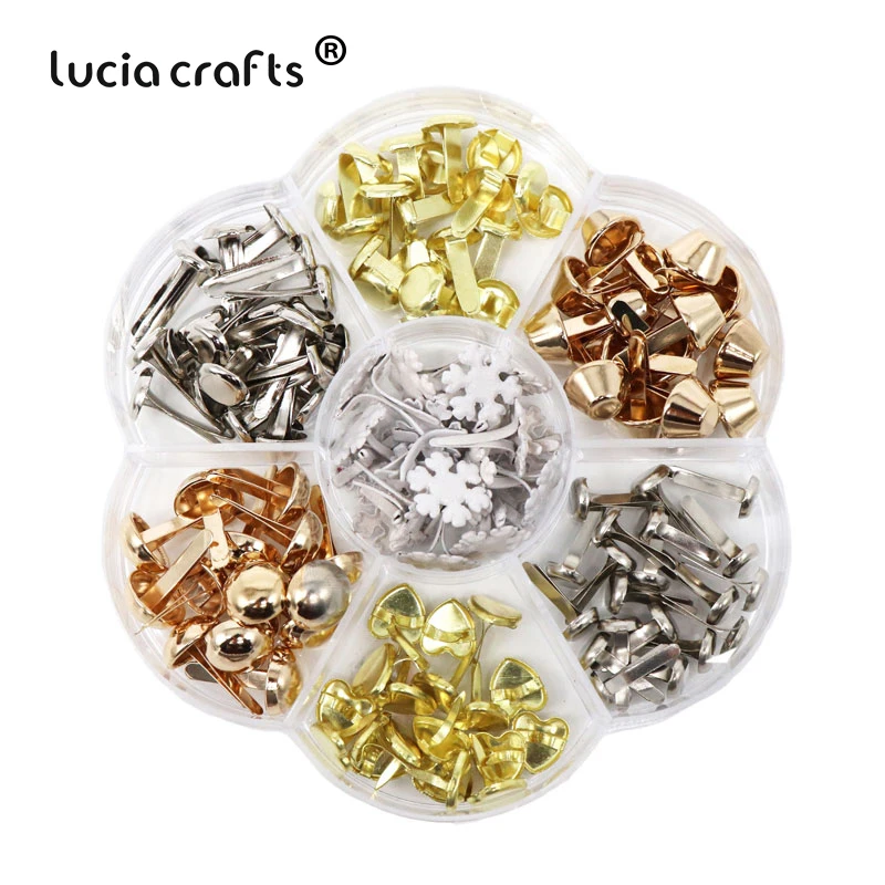 Lucia crafts 1 кор./лот разные стили окрашивание металла штифтики для DIY альбом декор украшения для скрапбукинга аксессуары G1310