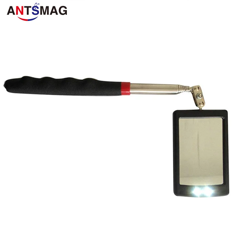 5PcsTelescoping LED Lighted Flexible Inspection Mirror 360 Swivel for Extra Viewing Dead Angle Line of Sight Obstacle Area |