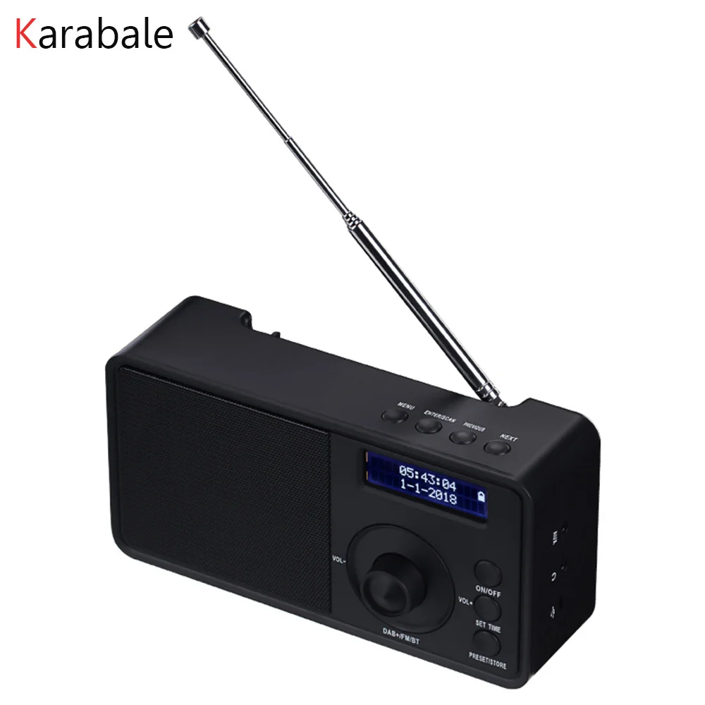 Портативный DAB + FM цифровой радиоприемник Bluetooth динамик Будильник Большой