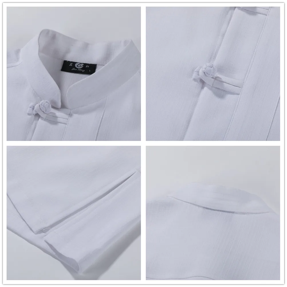 2019 Summer Unisex White Black Chef Jacket Barber Shirt Restaurant Kitchen Solid Color Short Sleeve Linen Work Uniform|Пиджак
