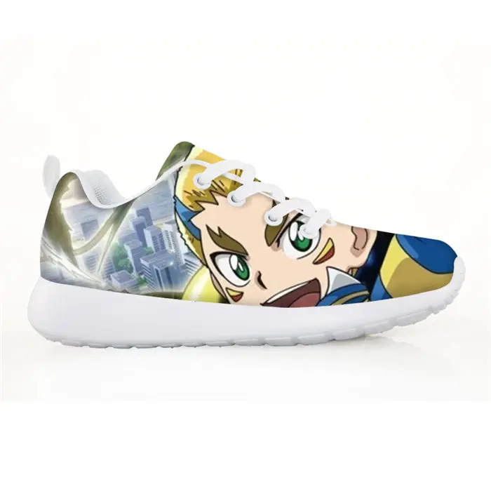 LMY1092BN Beyblade Burst Детские кроссовки с принтом; Новинка; Весенняя повседневная обувь для мальчиков и девочек; Ультра-светильник; мягкая подошва; дышащая детская спортивная обувь - Цвет: LMY1092BN