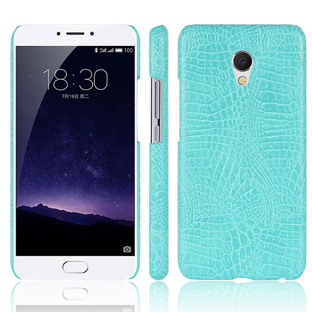 Роскошные крокодиловой кожи Pattern кожаный чехол для Meizu MX6 крышка ударопрочный