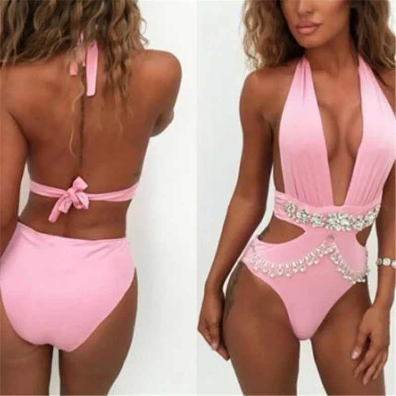Женский купальник пуш ап женский бикини цельный монокини maillot de bain femme
