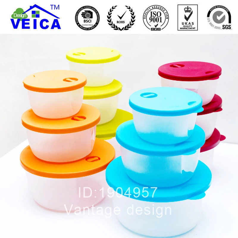 3 шт./лот модные кухонные прозрачные консервационные пластиковые коробки наборы