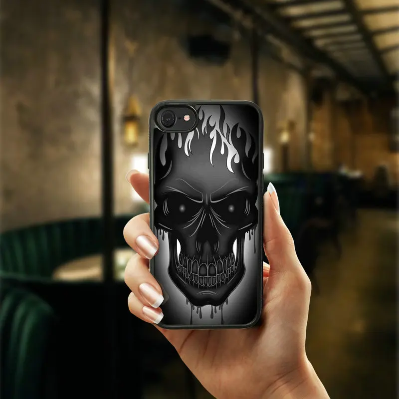 Hot Overwatchs Skull Skeleton Mobile Phone Cases PC Soft Hard Plastic Cover Protect for iphone 4 4S 5 5S SE 6 6S 7 8 Plus Shell |
