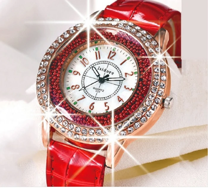 

Yueshang Women Rhinestone Watch luxury Leather brand women's Watches Hot fashion Women Dress Watch Relogio Feminino freeshipping