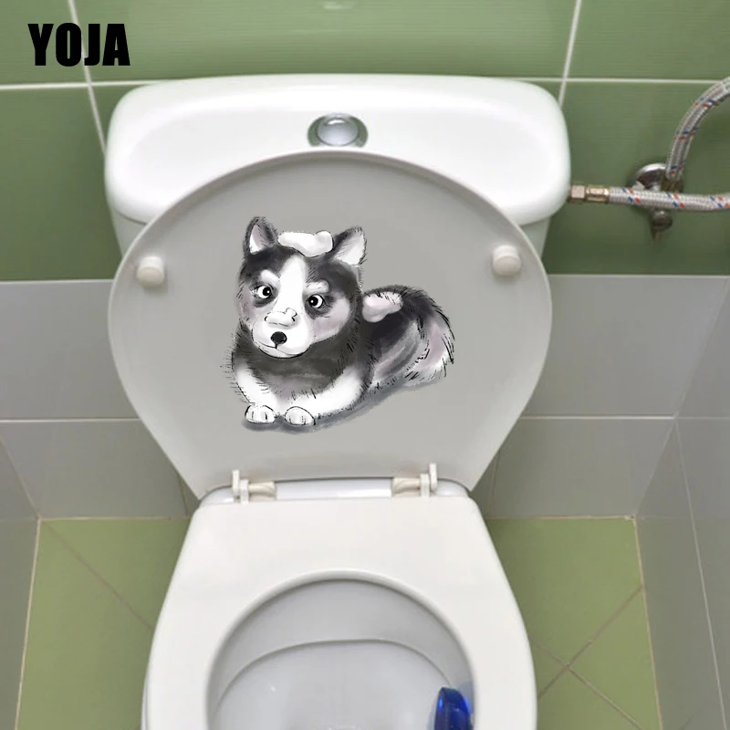 YOJA 21*20 см Pet больница собака Настенная Наклейка для туалета гостиная домашний