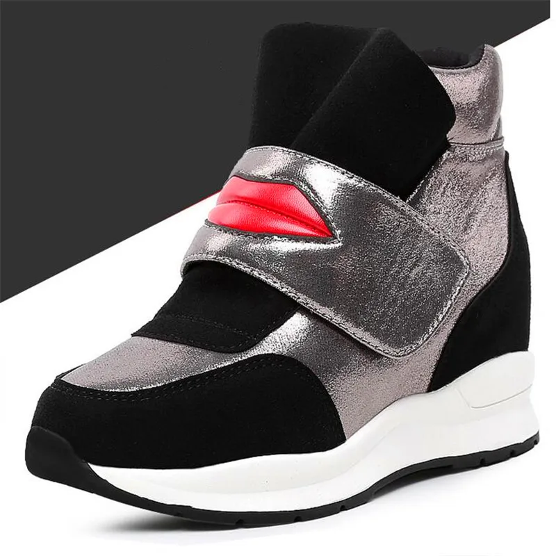 Осенне зимняя новая бархатная невидимая Женская хлопковая обувь с большими