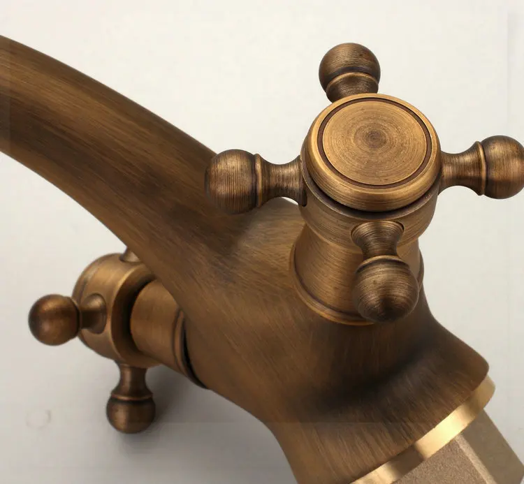 Antique Brass Finish Kitchen Sink Bathroom basin Faucet mixer tap AB-11 | Обустройство дома