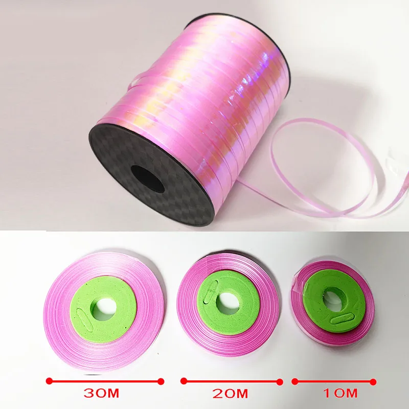 Ynaayu 10 м 20 м 30 м DIY ленты для воздушных шаров Подарочная сумка лента для торта красочные аксессуары Принадлежности для дня рождения Свадебная вечеринка украшения