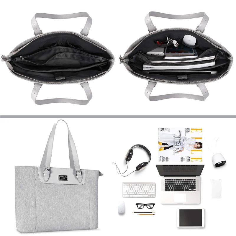 MOSISO вместительная сумка для ноутбука женщин водонепроницаемая сумка-тоут до 17 3