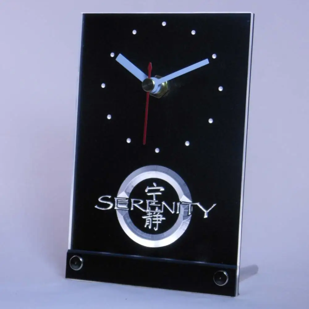 

tnc0229 Firefly Serenity Table Desk 3D LED Clock