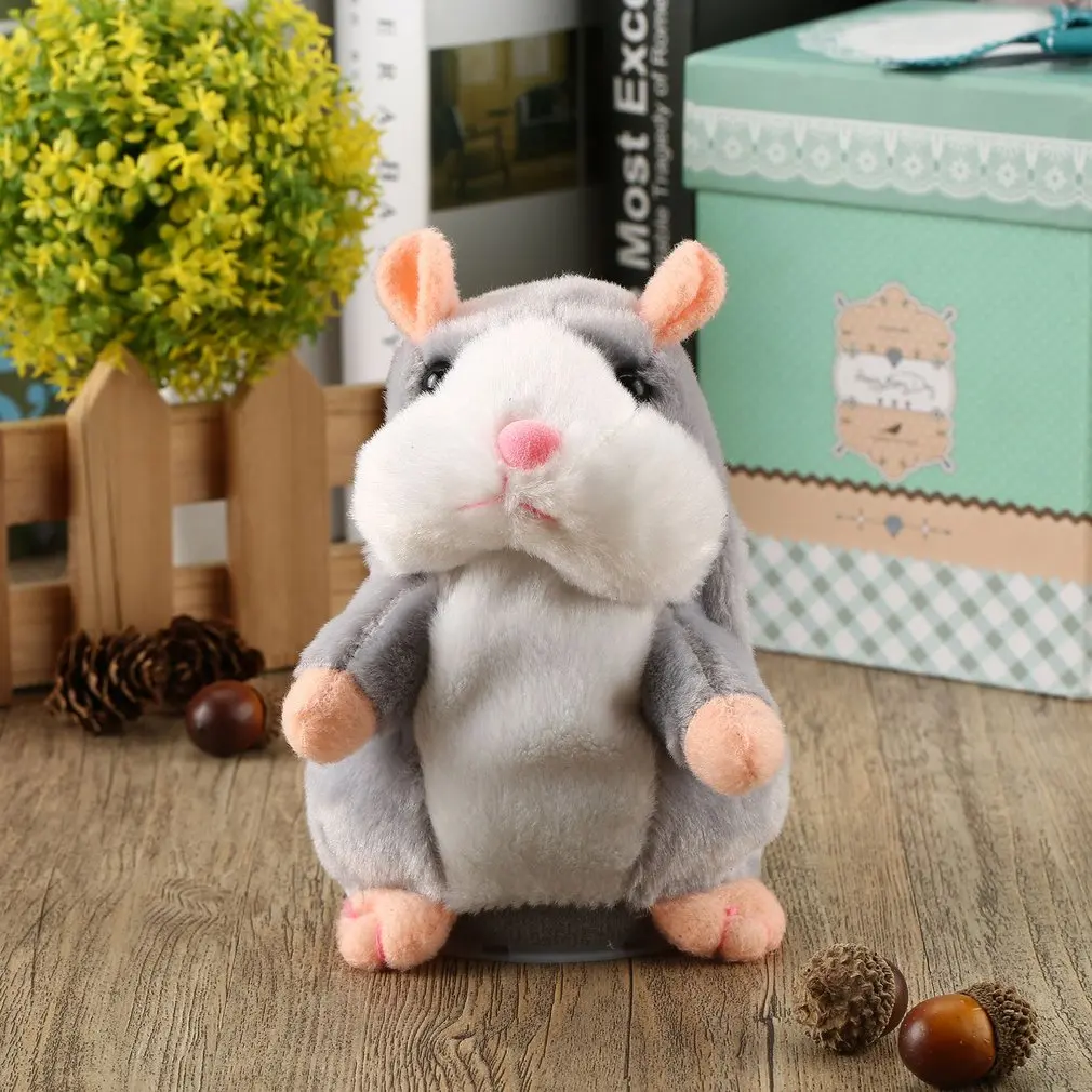 Говоря Хомяк Мышь Pet плюшевая детская игрушка кивая ходить звука говорящий хомяк мягкие игрушечные зверушки Детские Образовательные Подарки