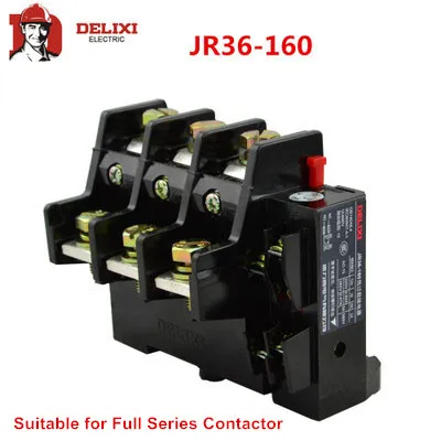 

DELIXI JR36-160 Motor Protector Relay Motor 53-160A Overload Phase Break Thermal Relay