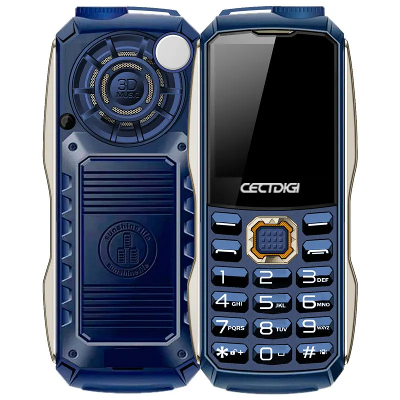 Мини прочный мобильный телефон CectdigiT8600 двойной фонарик маленький двойной Sim военный внешний аккумулятор телефон FM Bluetooth клавиатура телефон