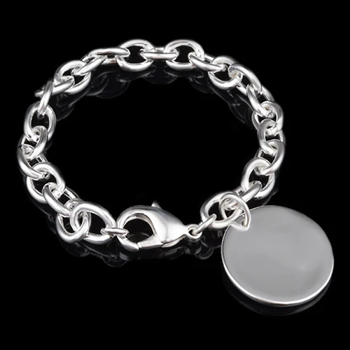 Женский браслет с серебряным покрытием 2 м|bracelet jewelry|charm chainbangle jewelry |