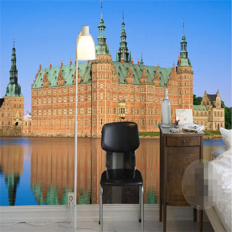 3d Настенный декор beibehang Фотофон фотография стерео Европейский замок роскошный