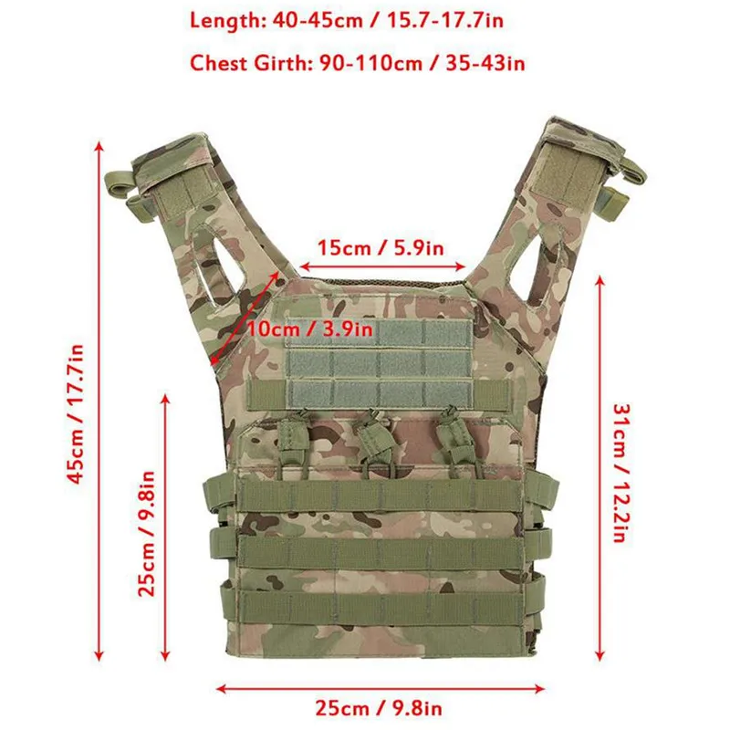 Тактический бронежилет JPC Жилет Molle армейский штурмовой плиты Перевозчик CS Камуфляжный жилет Пейнтбол страйкбол открытый охотничий жилет