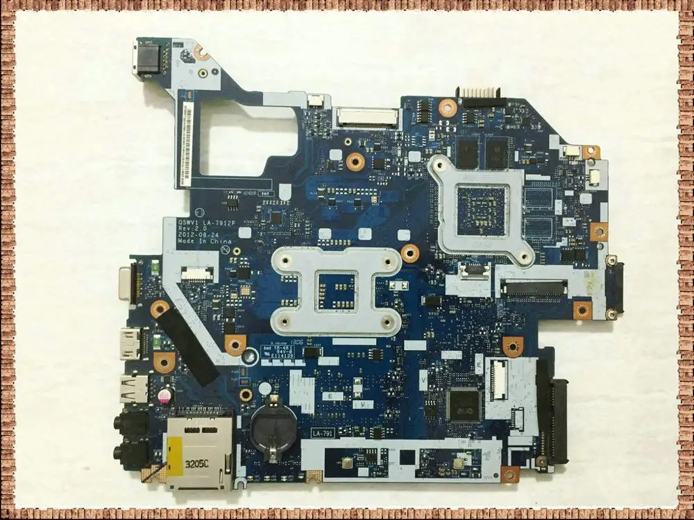 LA 7912P для ACER Aspire E1 571G V3 571 системная плата NBRZP11001 Q5WV1 DDR3 HM77 PGA989 Test|Материнские платы