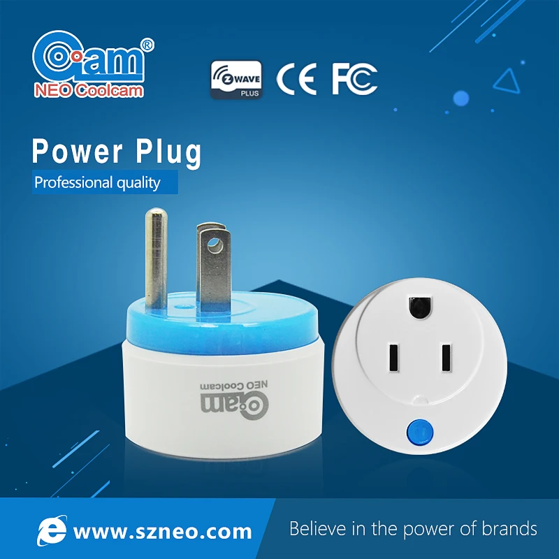 Z wave Wireless EU US Smart Power Plug Socket Compatible with Z-wave 300 and 500 series z Home Automation Alarm System home |
