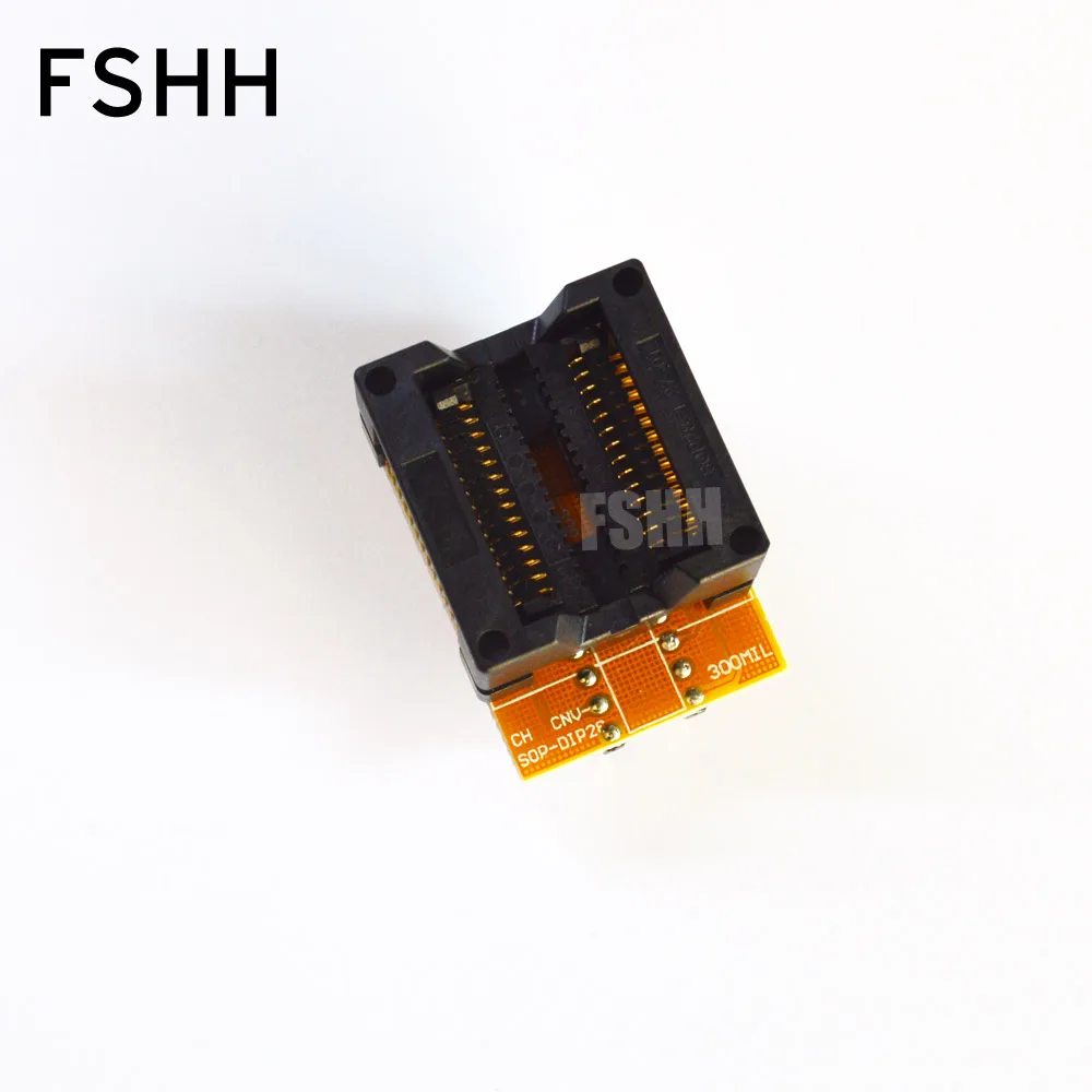 Новый тестовый разъем SOP28 SOIC28 IC/адаптер программатора (OTS-28-1.27-04) на DIP28 sop28 |