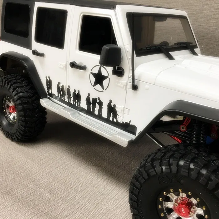 KYX CNC легированная боковая панель подставка для 5 дверного Jeep Wrangler Axial scx10 scx10ll ll 1/10