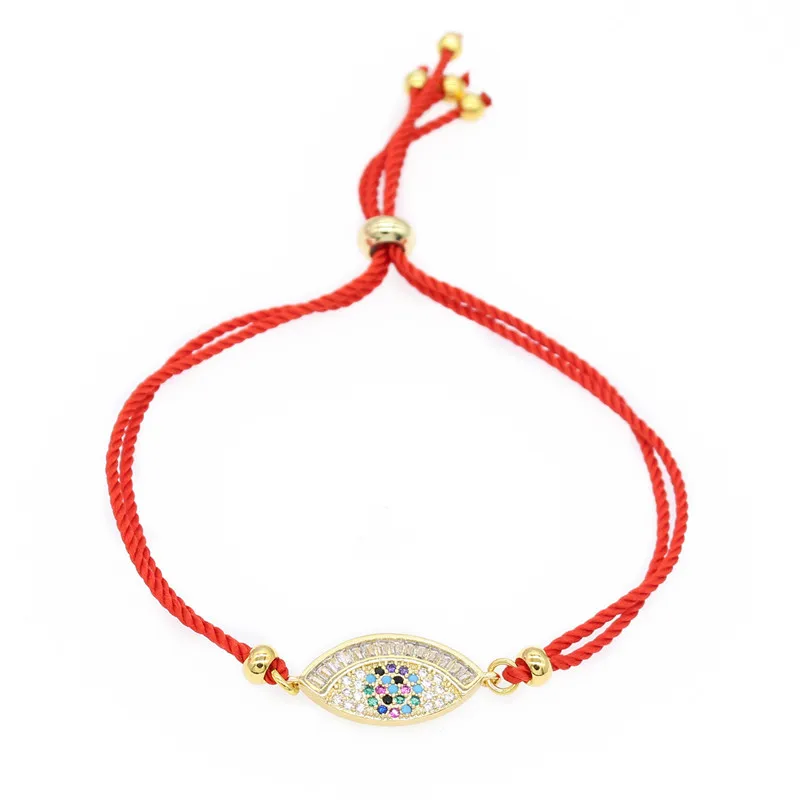 Poshfeel браслет с кристаллами и изображением сглаза микро инкрустацией из фианита