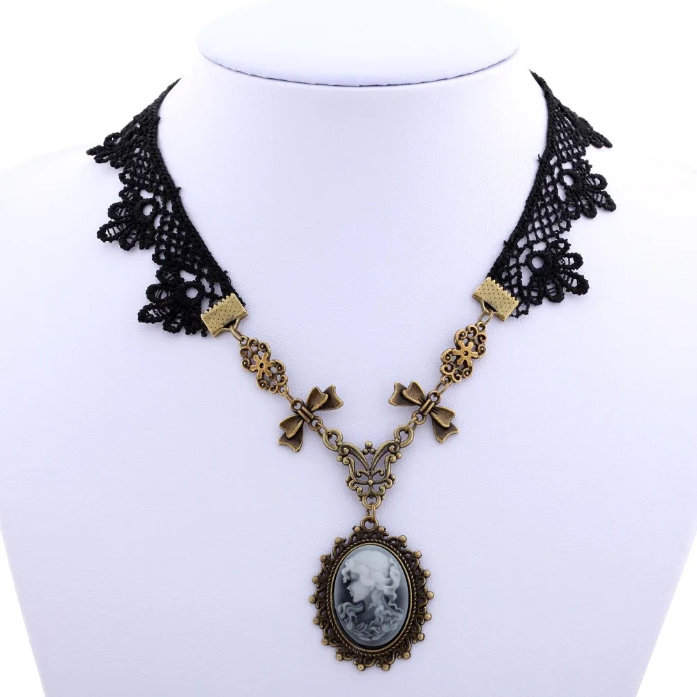 YAZILIND красивая девушка голова подвеска в форме капель воды ожерелье Скрещенные