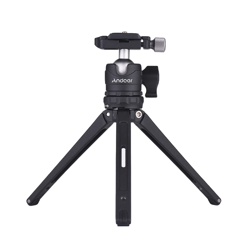 Andoer Table Desktop Mini Travel Tripod with Ball Head Quick Release Plate for Canon Nikon Sony DSLR GoPro Hero | Электроника