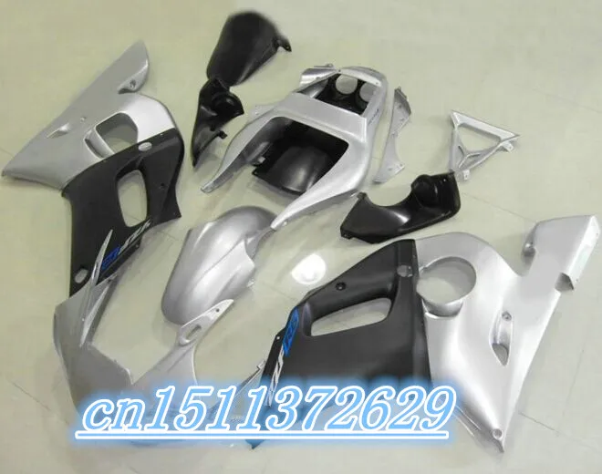 Серебряные обтекатели ABS для мотоцикла YAMAHA R6 1998 1999 2000 2001 YZF YZFR6 98 02|yzf r6|fairing kityzf 600 |
