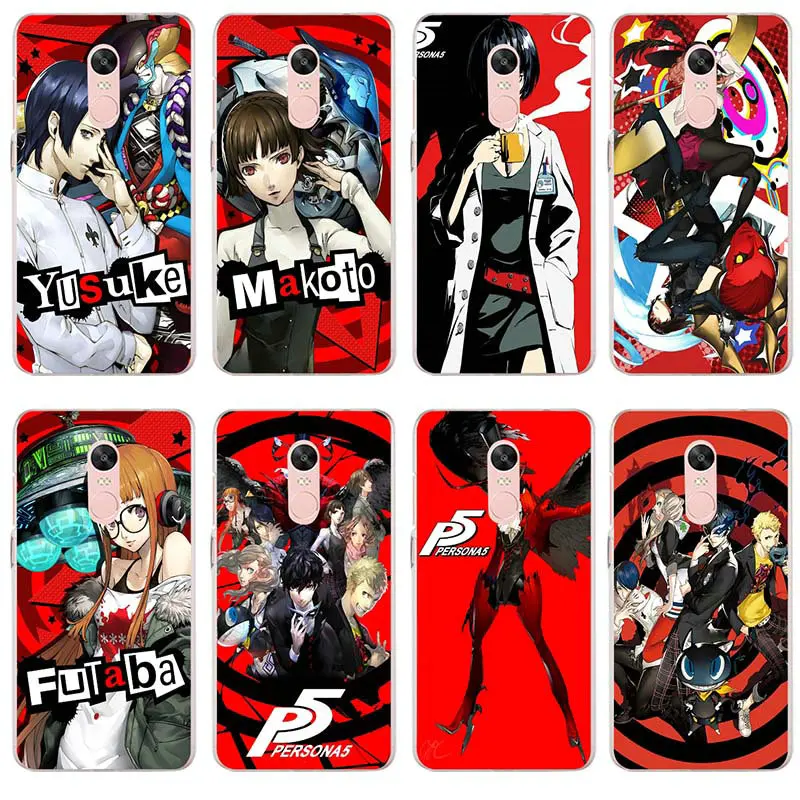 Мягкие чехлы для телефонов Persona 5 Niijima Makoto Queen Xiaomi Redmi Mi Note 2 3S 4X 4A 6 5S 5A 8 A1 Pro Plus